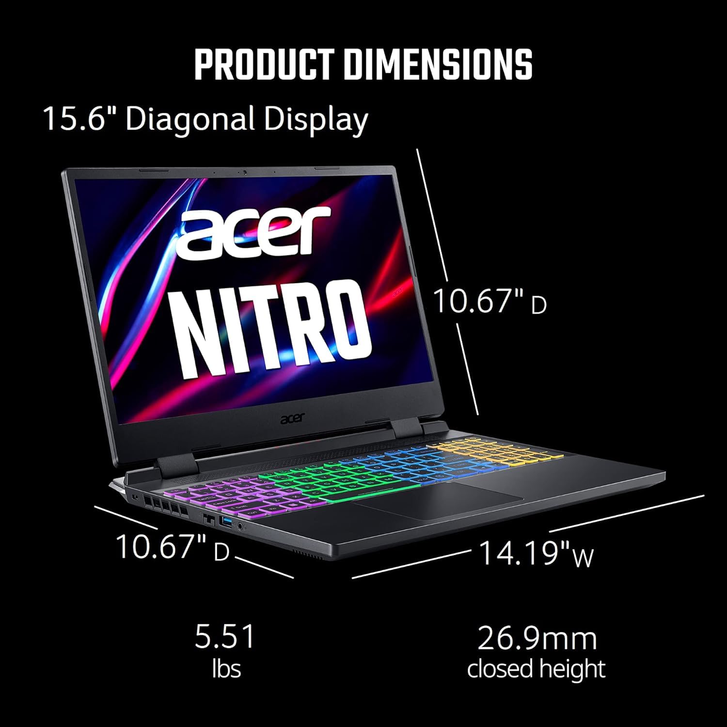 Amazon.com: Acer Nitro 5 An515-58 An515-58-73rs 15.6 Gaming